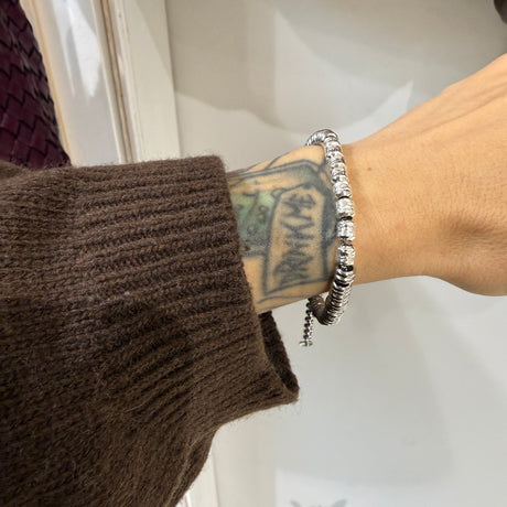 Bracciale Pepite Barilotti Acciaio e Argento925