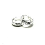 Coppia Fedi Martellate Argento925