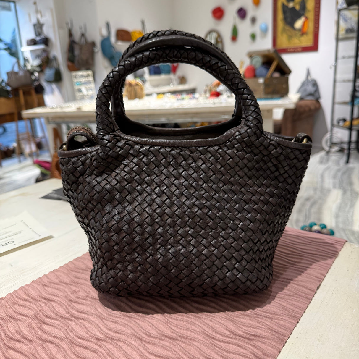 Borsa cestino Hermione small Testa di Moro