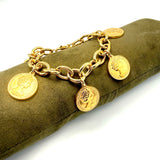 Bracciale monete rolò dorato