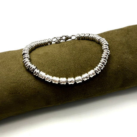 Bracciale Pepite Barilotti Acciaio e Argento925