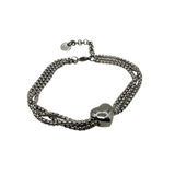 Bracciale pepita cuore Acciaio inossidabile
