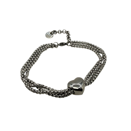 Bracciale pepita cuore Acciaio inossidabile