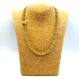 Collana Bizantina Dorata Acciaio Inossidabile