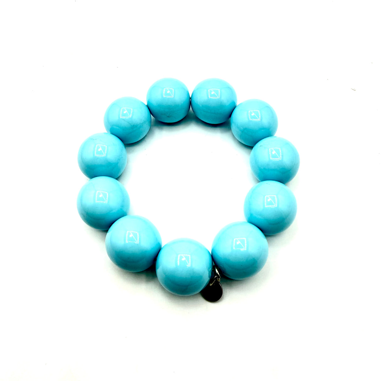 Bracciale sfere in Resina Turchese