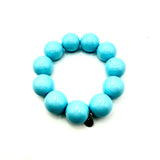 Bracciale sfere in Resina Turchese