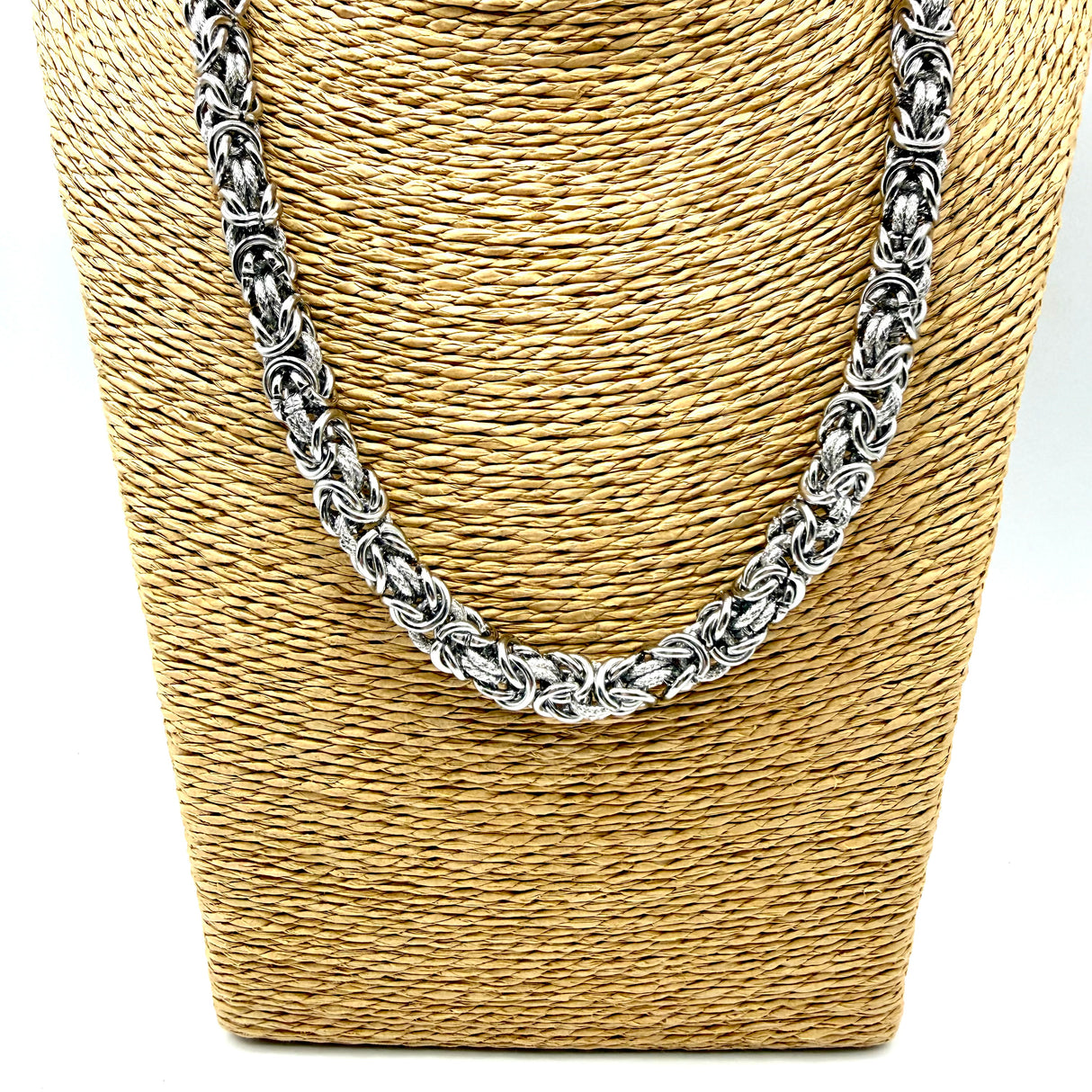 Collana Bizantina con anelli Godronati 0.8 mm