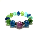 Bracciale Agata Multicolor e Corone