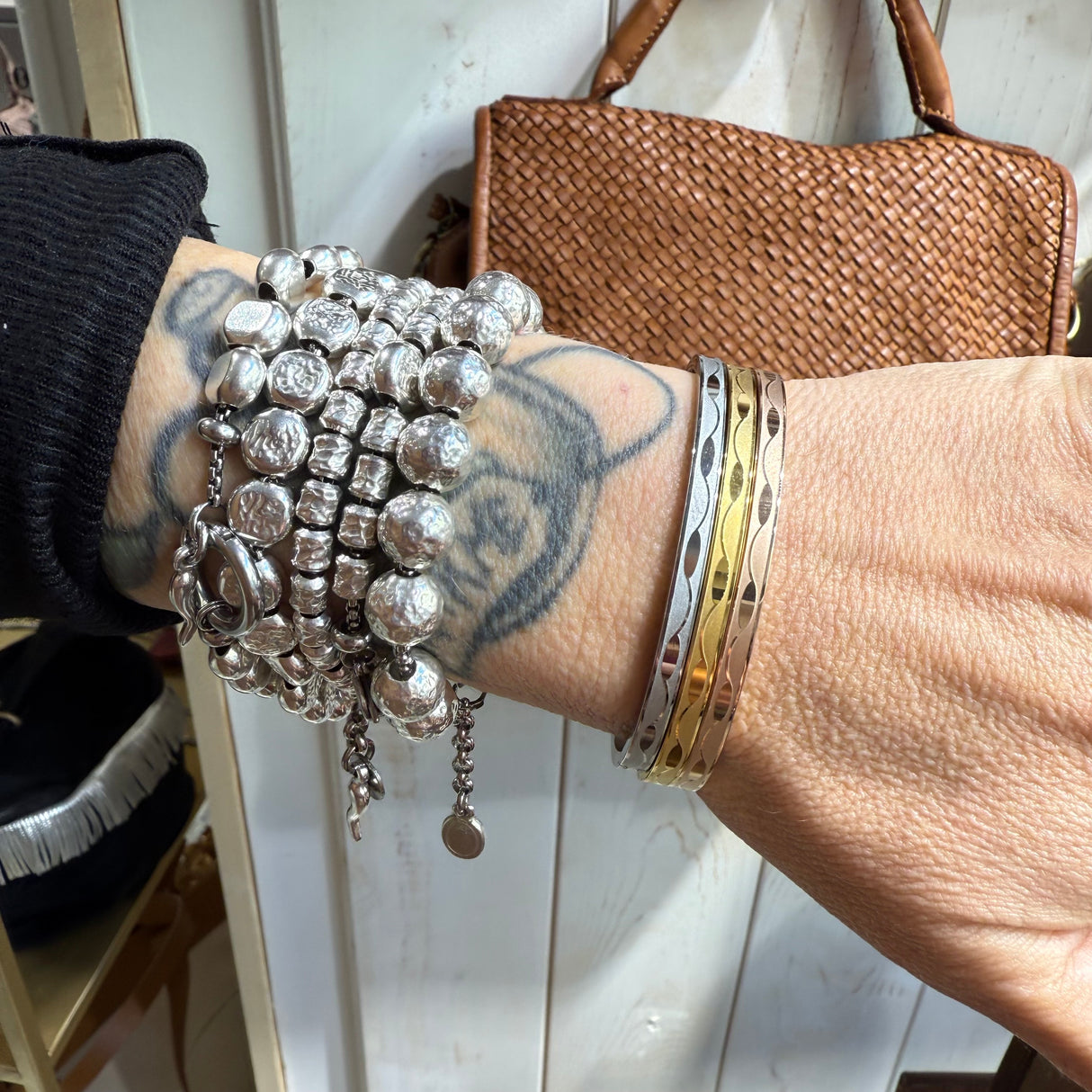 Bracciale Tris acciaio