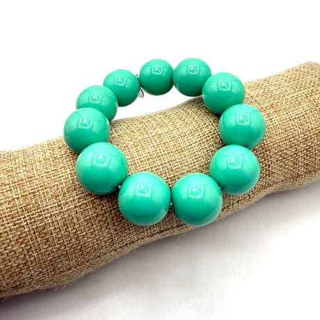 Bracciale sfere in Resina Verde chiaro