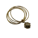 Bracciale 5 fili mina anni 60' dorato