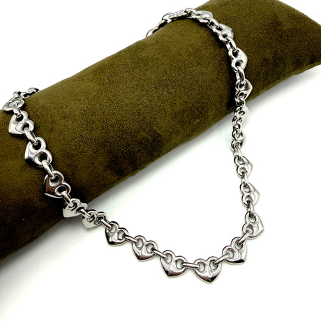 Collana Marinara Cuore Silver