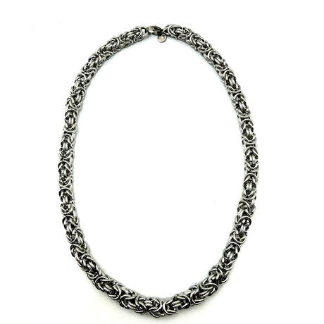 Collana Bizantina con anelli Godronati 0.8 mm