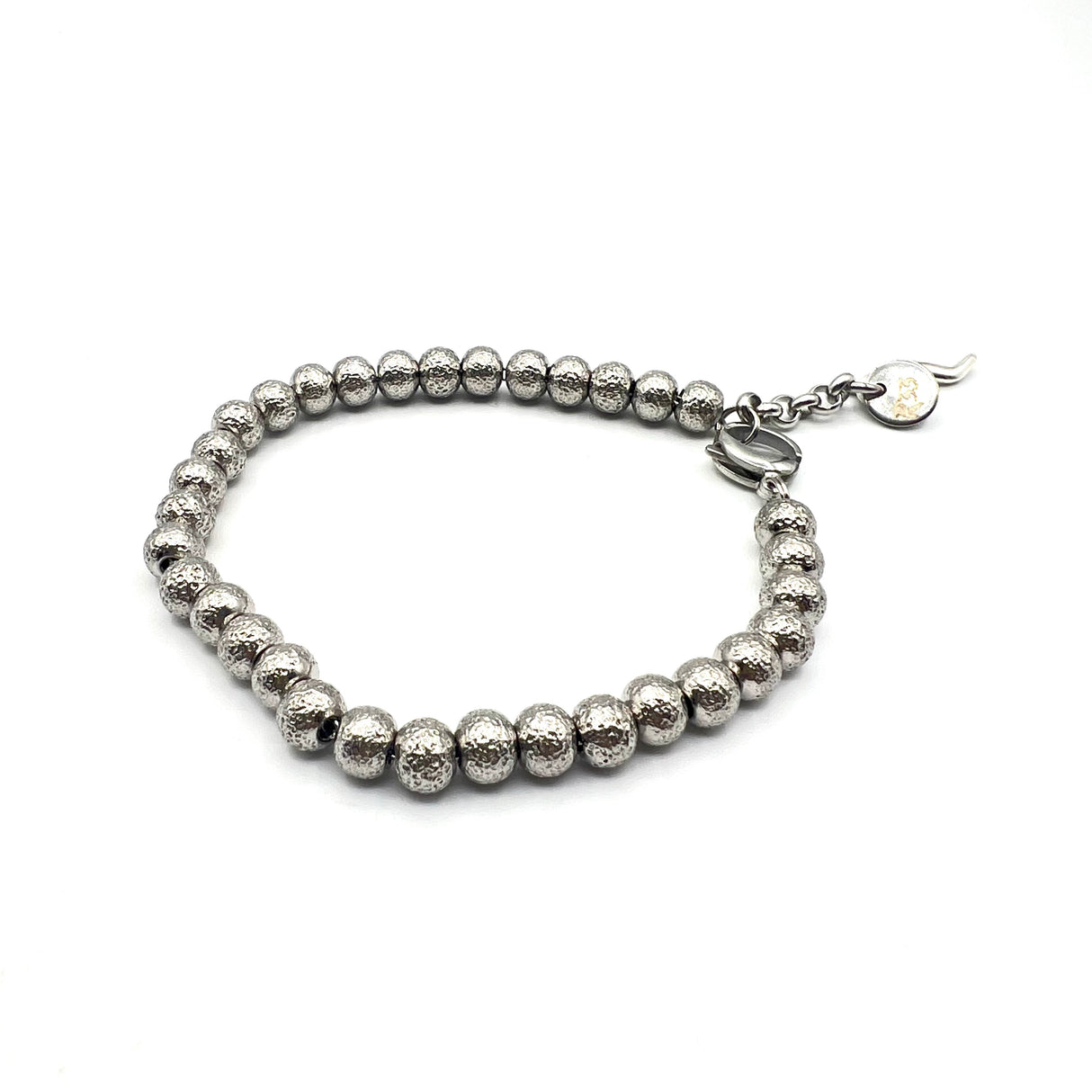 Bracciale pepite sfere sfaccettate 5 mm