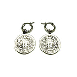Orecchini Cerchio con moneta