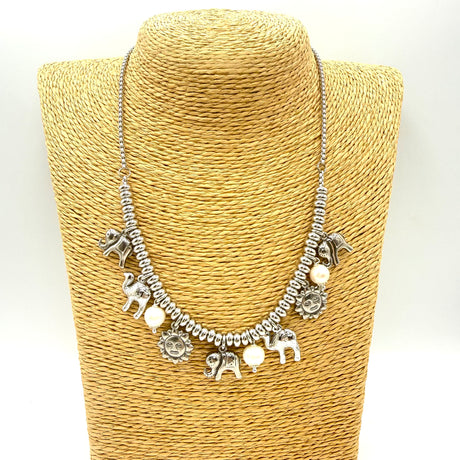 Collana Lucky Rainbow Cammello, Sole, Elefante