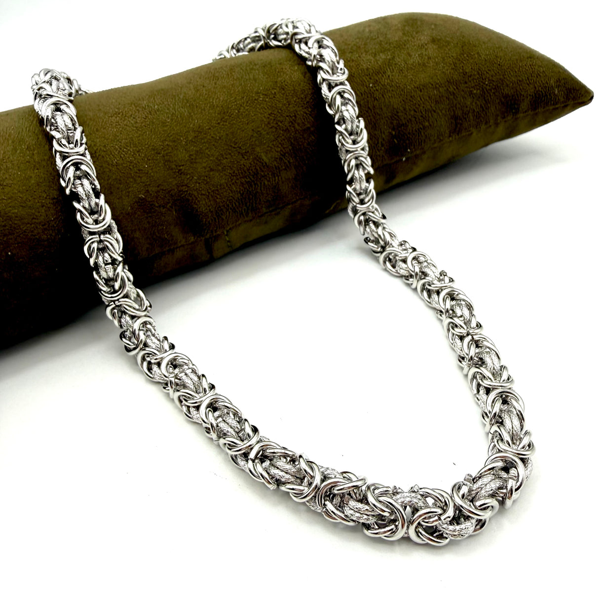 Collana Bizantina con anelli Godronati 0.8 mm