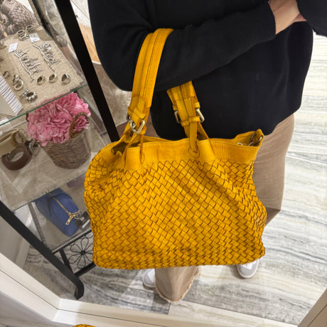 Borsa Intreccio Big Senape