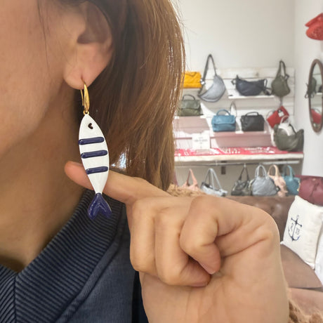 Orecchini Sardina acciaio inossidabile