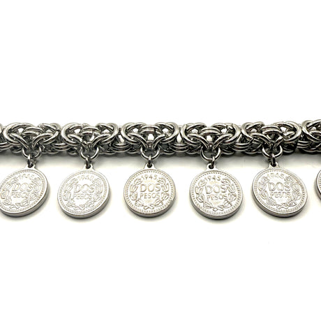 Bracciale Bizantina Big con Monete