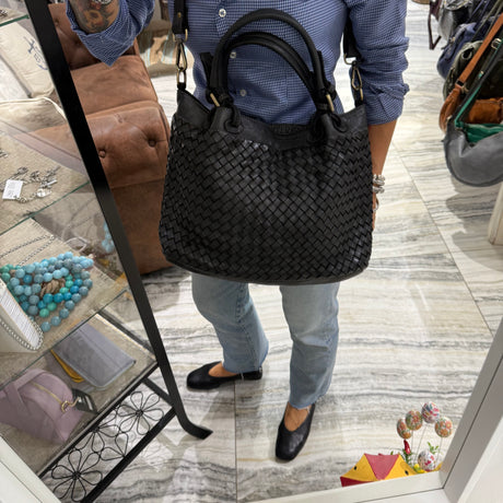 Borsa Intreccio Small Nera