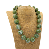 Collana sfere in Resina Verde Giada