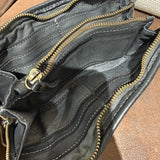 Portafoglio pelle e borchie Black