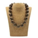 Collana sfere in Resina Multicolor Brown