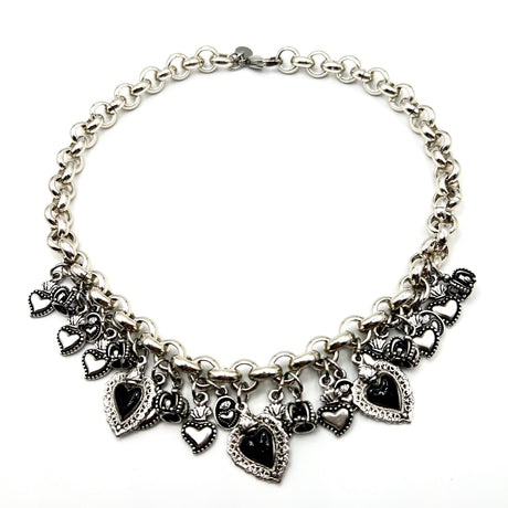 Collana e bracciale Lucky cuore sacro BLACK DUO