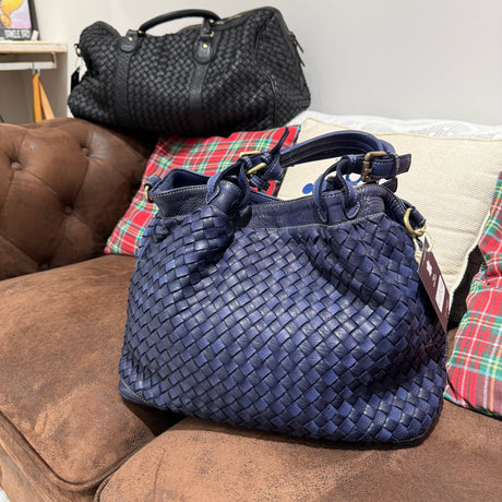 Borsa Intreccio Small Blue