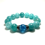 Bracciale Agata Celeste e Corone