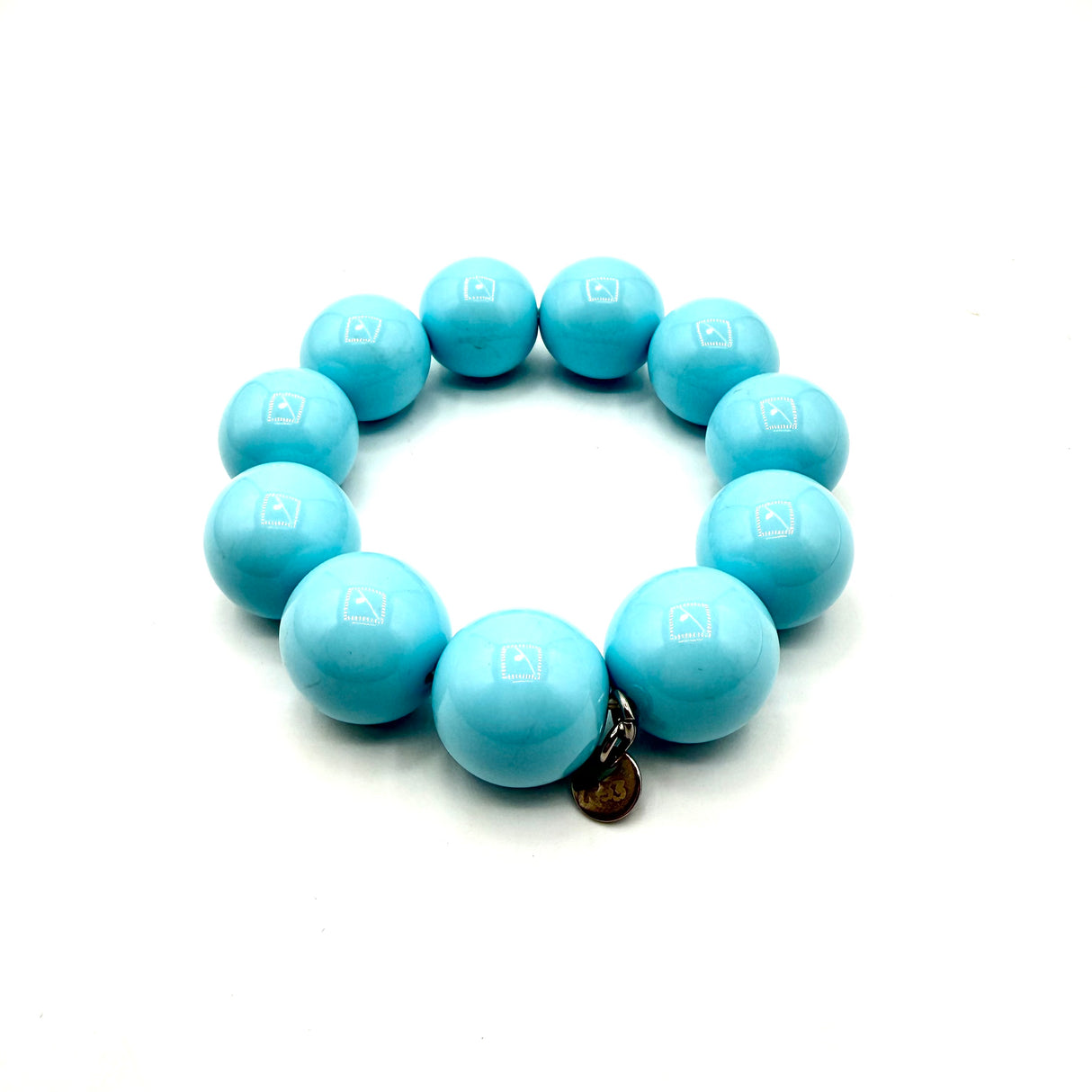 Bracciale sfere in Resina Turchese