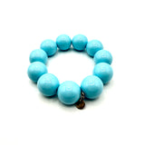 Bracciale sfere in Resina Turchese