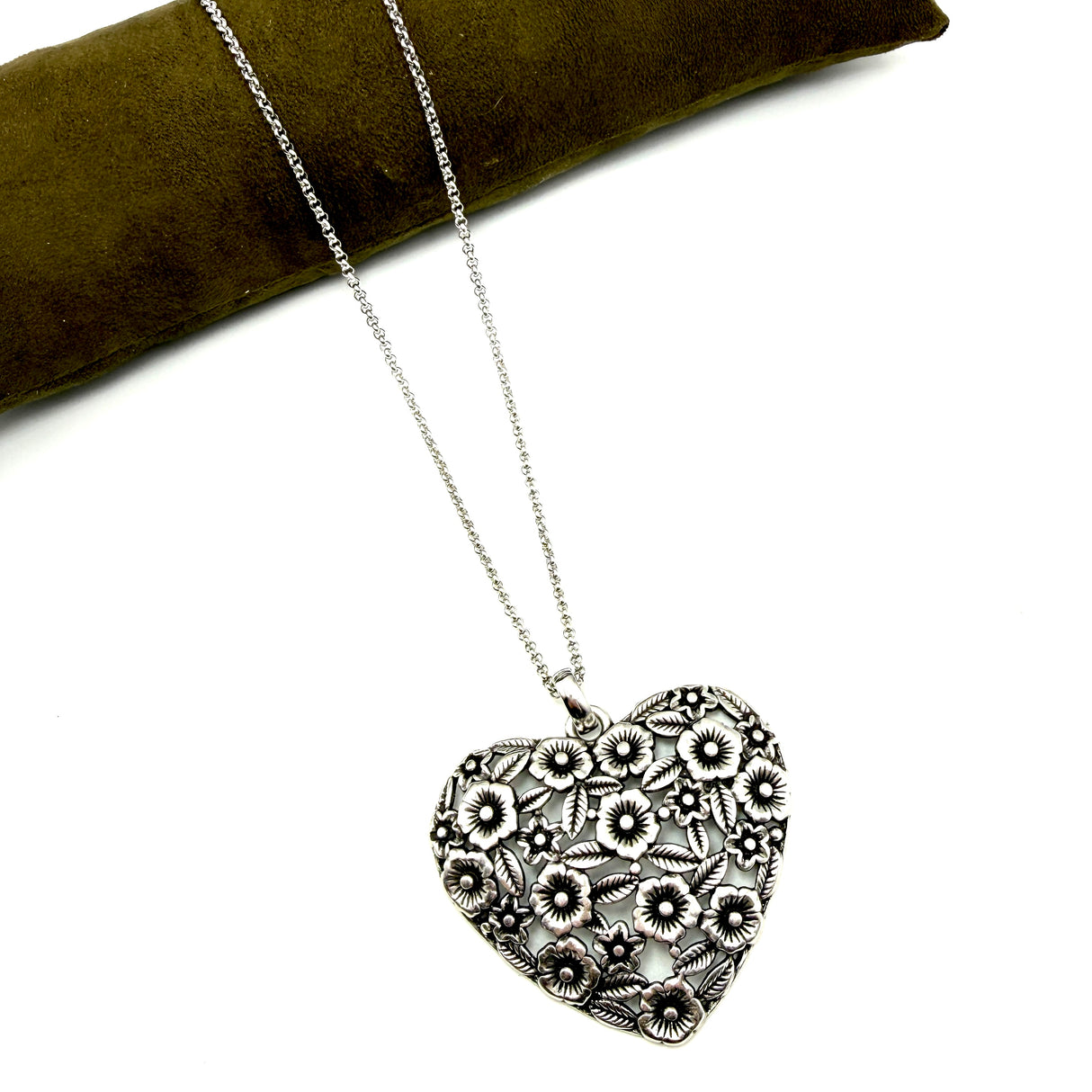 Collana Cuore e fiori