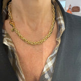 Collana Bizantina Dorata Acciaio Inossidabile