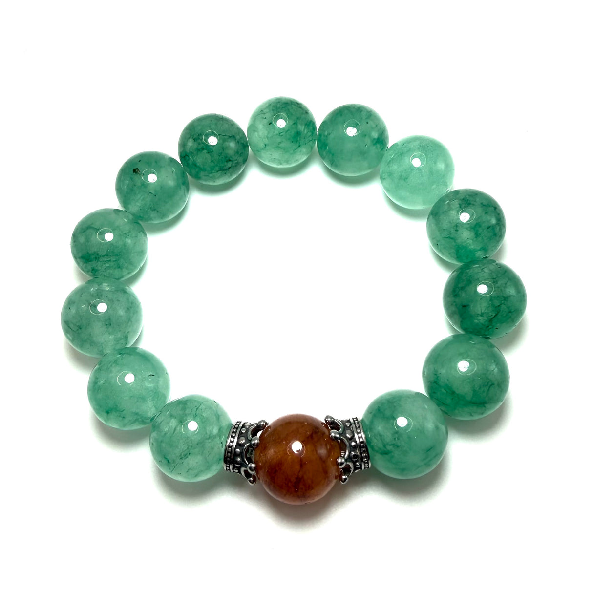 Bracciale Agata Verde e Corone
