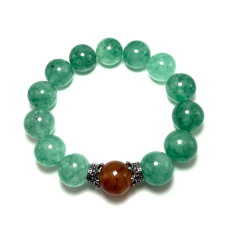 Bracciale Agata Verde e Corone