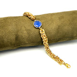 Bracciale Bizantina Dorata e pietra centrale