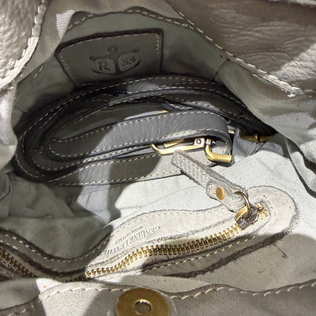 Borsa Mirtilla Small intrecciata Grigio Chiaro