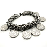 Bracciale Bizantina Big con Monete