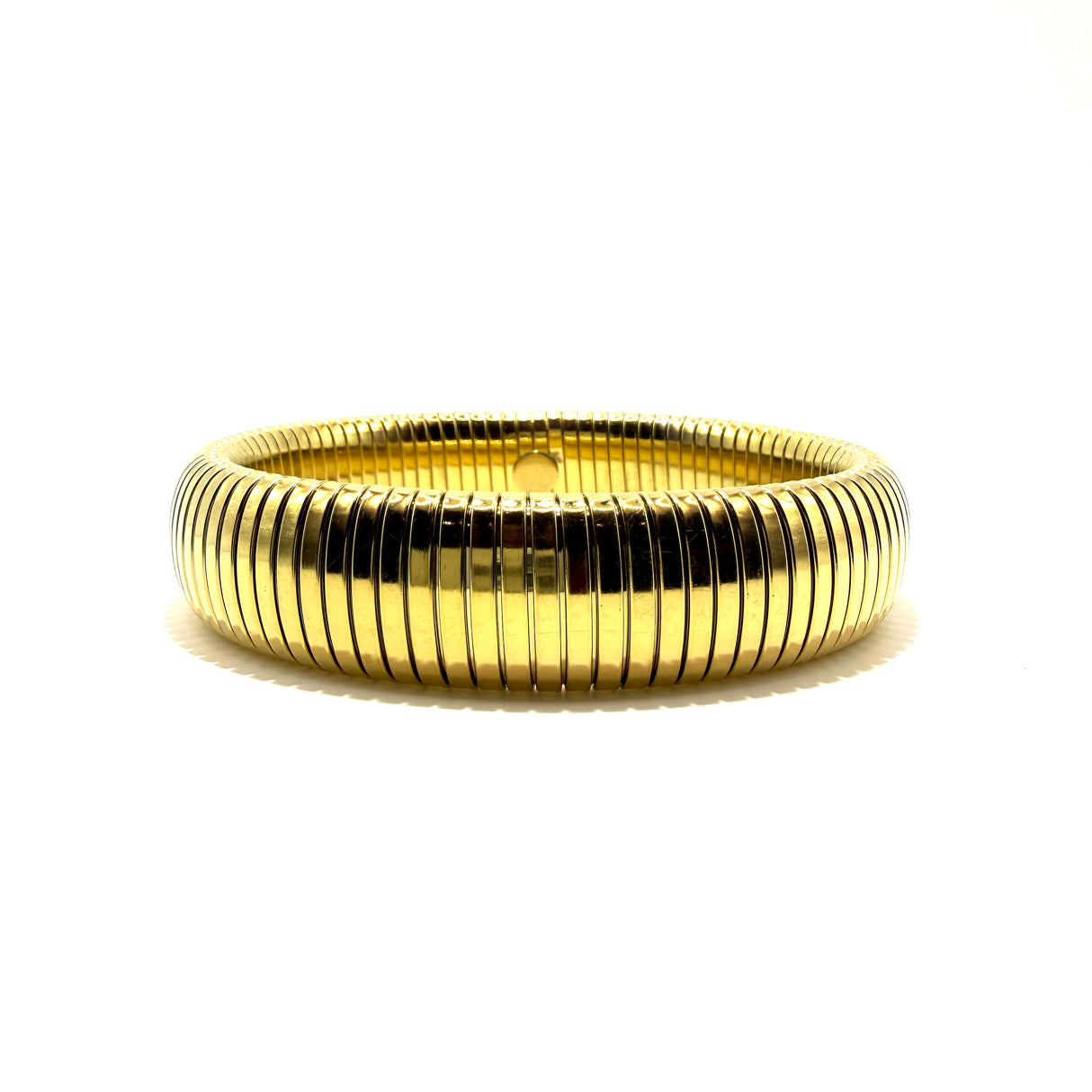 Bracciale Tubogas acciaio Dorato 1.6 cm