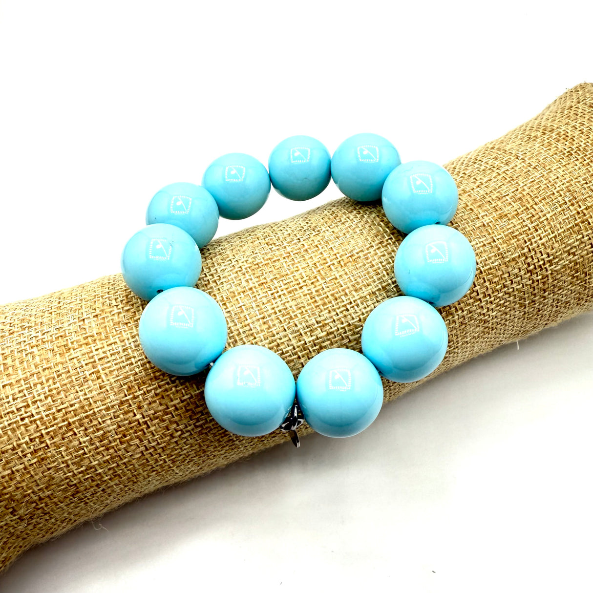 Bracciale sfere in Resina Turchese