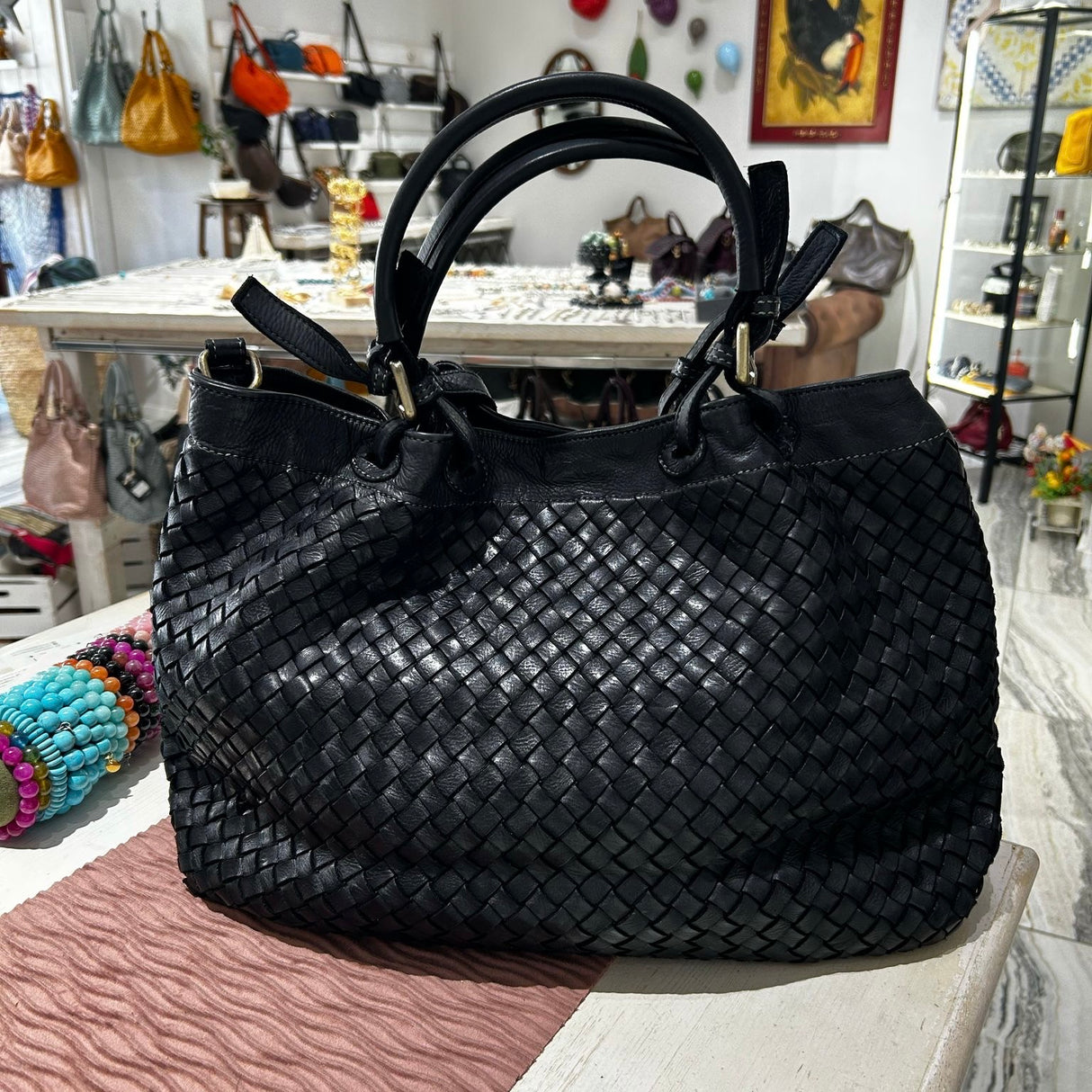 Borsa Intreccio Big Nera