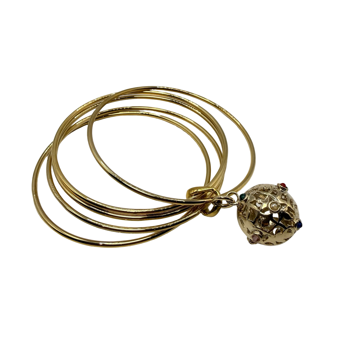 Bracciale 5 fili mina anni 60' dorato