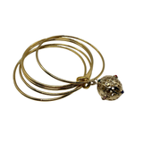Bracciale 5 fili mina anni 60' dorato