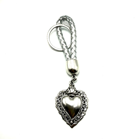 Portachiavi Cuore Sacro Silver
