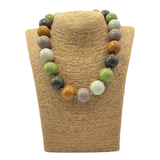 Collana sfere in Resina Multicolor Verde