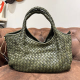 Borsa Intreccio Anita Verde Militare