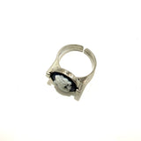 Anello Cammeo Blu regolabile Argento925