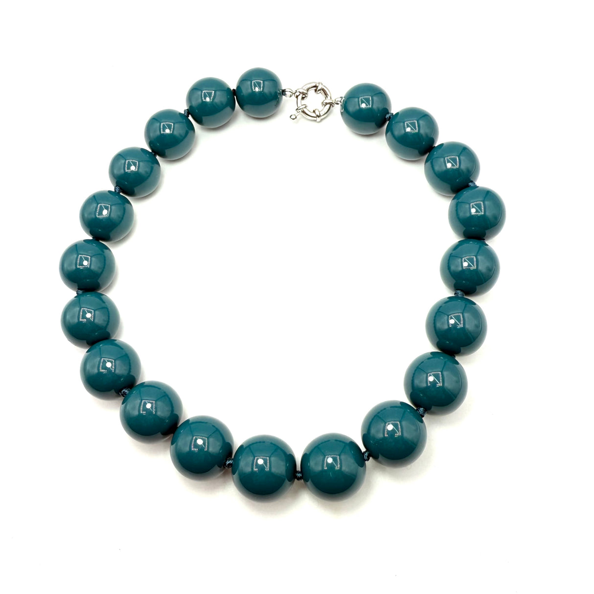Collana sfere in Resina Ottanio